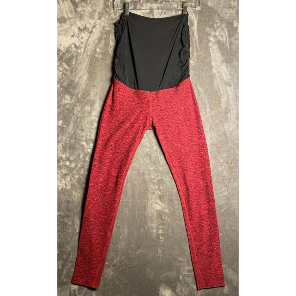 Beyond Yoga Red and Black maternity  leggings